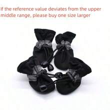 PETSIN 4pcs/Set Waterproof Pet Dog Shoes Chihuahua Anti-Slip Rain Boots Footwear For Small Cats Dogs Puppy Dog Pet Booties