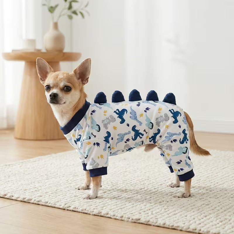 Dog Pajamas for Small Dogs Pjs Clothes Puppy Onesies Outfits for Doggie Christmas Shirts Sleeper for Pet Cats Dog Onesie Short Plush Dog Super Soft and Stretchy Dog Jammies for Small Dogs Dog Clothes for Chihuahua Bulldog Dachshund